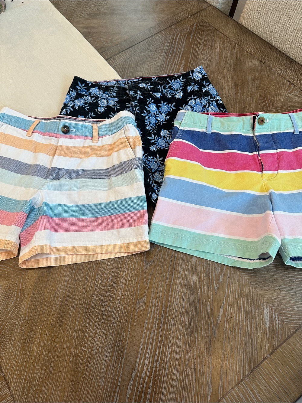 Tommy Hilfiger Women’s Floral Navy & Pastel Stripe Shorts Set